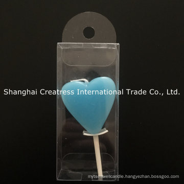 Adequate Capacity Six Colours Available Blue Heart Shaped Valentine Candles for Sale